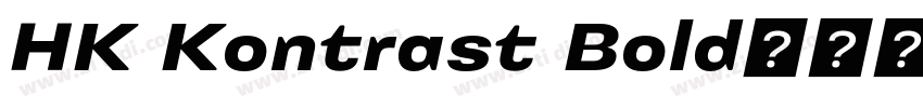 HK Kontrast Bold字体转换